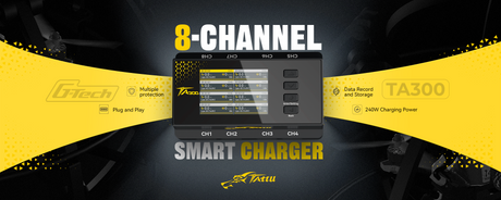 New Release | TATTU TA300 — 8-Channel Smart Charger for Drone Soccer Battery