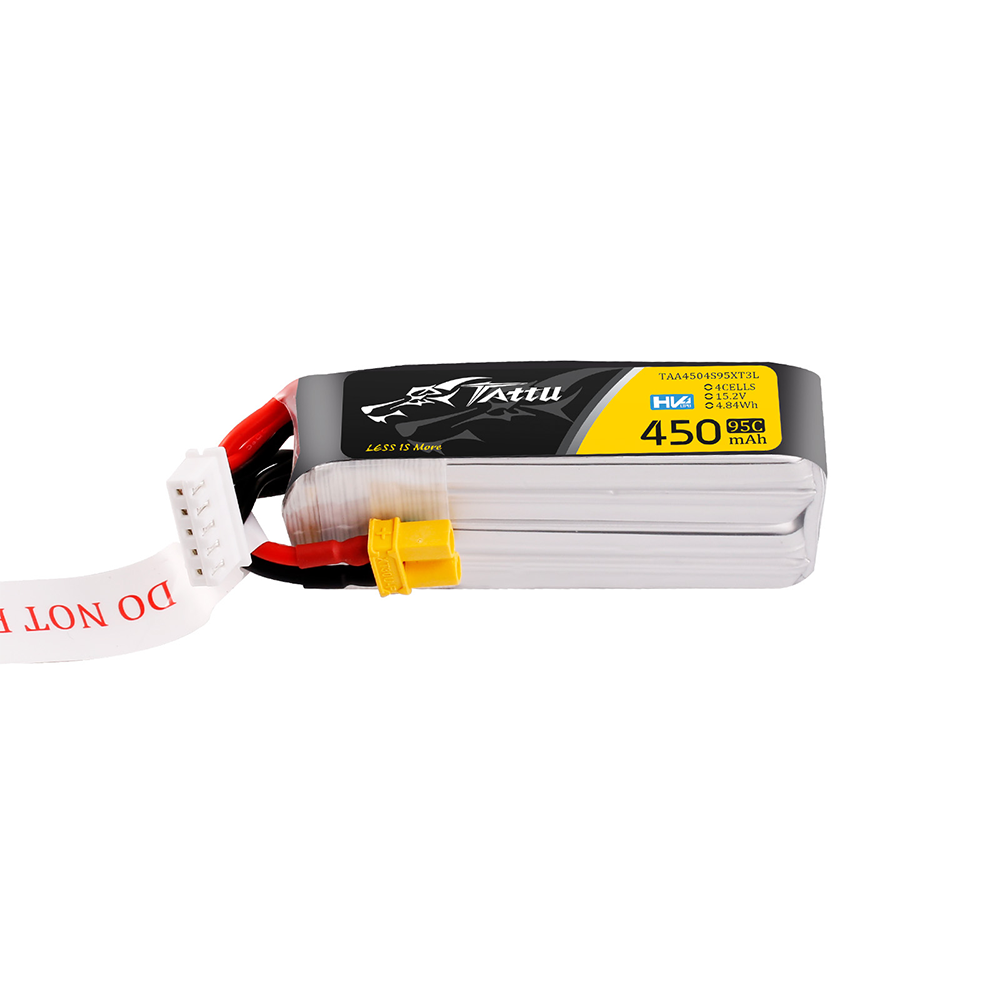 Tattu 450 mAh 4S 95C 15,2 V HV Lipo-Akku mit XT30-Stecker