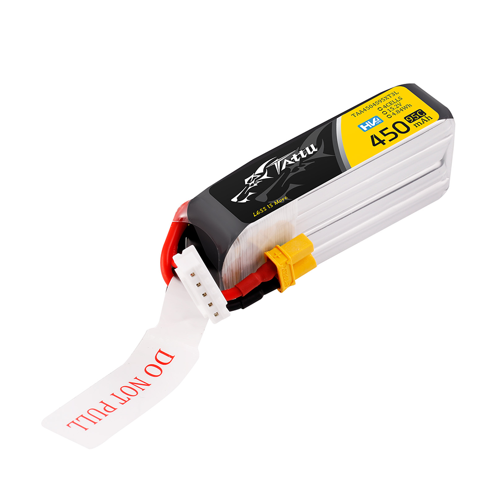 Tattu 450 mAh 4S 95C 15,2 V HV Lipo-Akku mit XT30-Stecker