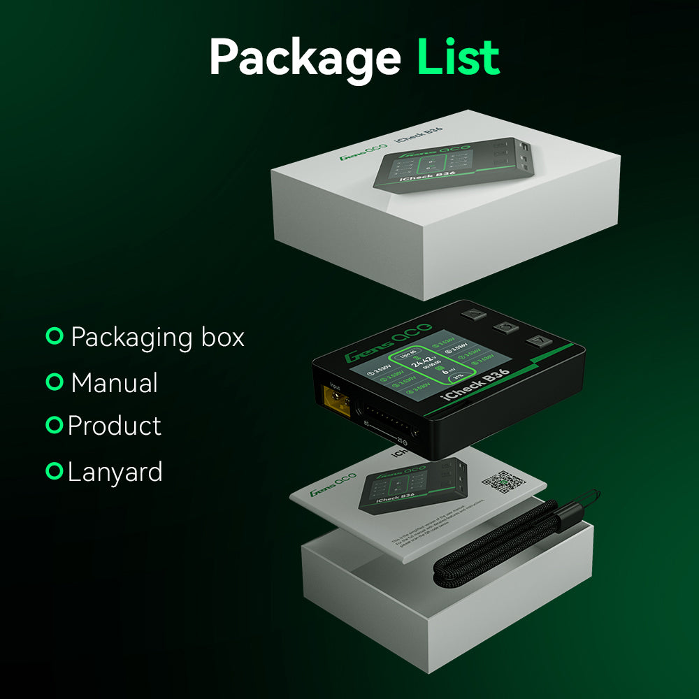 Gens ace iCheck B36 | Smart RC Battery Checker