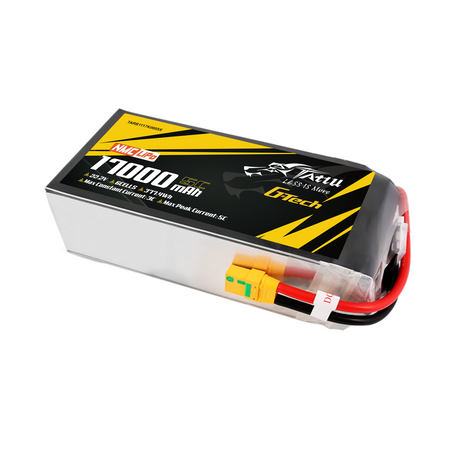 Tattu Semi-solid State 17000mAh 5C 22.2V 6S1P G-Tech Lipo Battery Pack with XT90S-F Plug