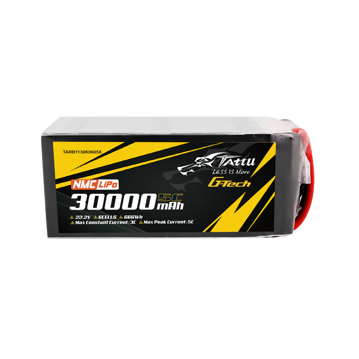 Tattu Semi-solid State 30000mAh 5C 22.2V 6S1P G-Tech Lipo Battery Pack with XT90-S Plug