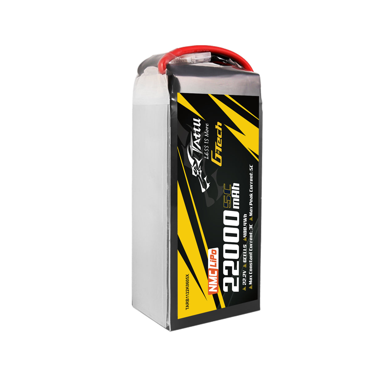 Tattu Semi-solid State 22000mAh 5C 22.2V 6S1P G-Tech Lipo Battery Pack with XT90S-F Plug