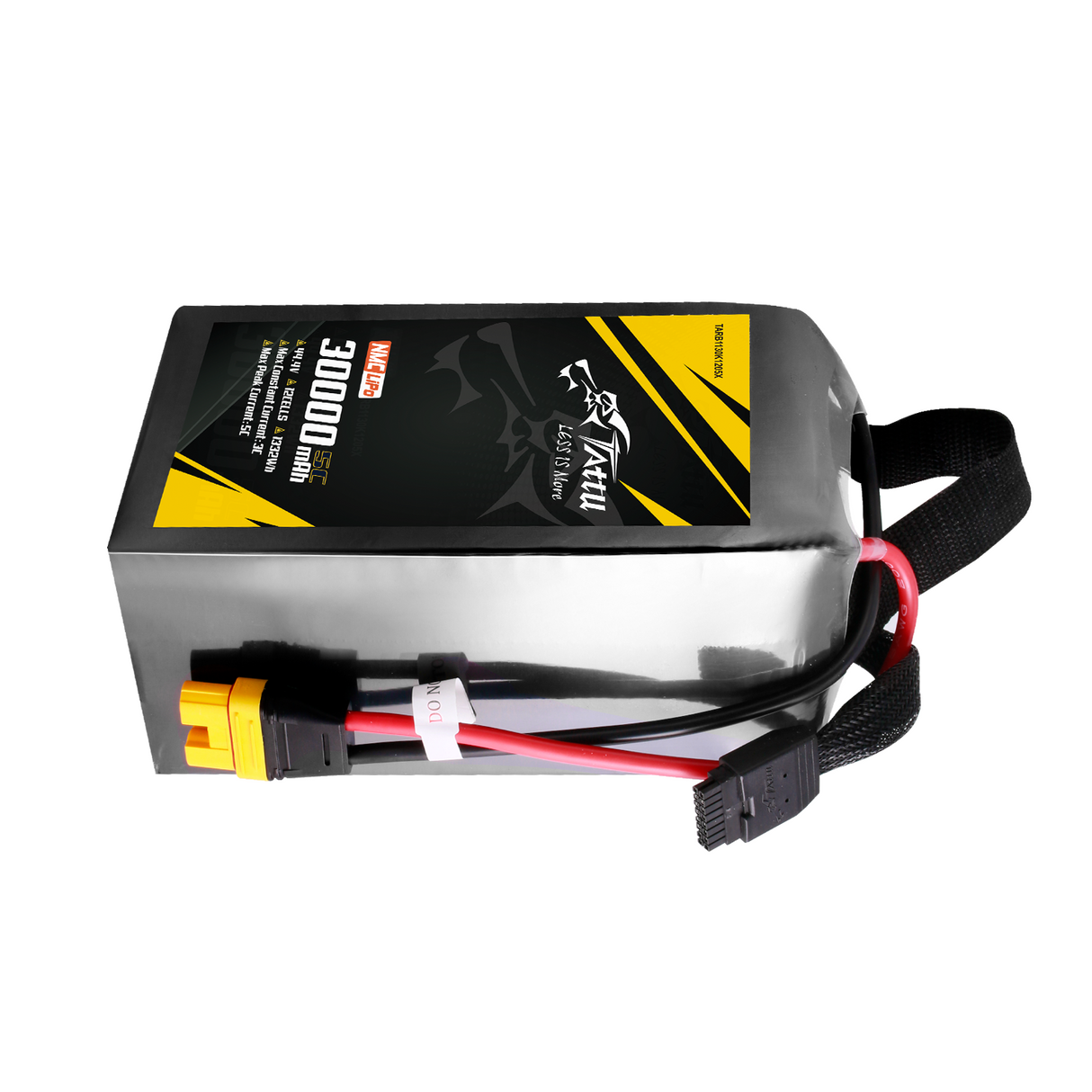 Tattu Semi-solid State 30000mAh 5C 44.4V 12S1P Lipo Battery Pack with AS150U Plug
