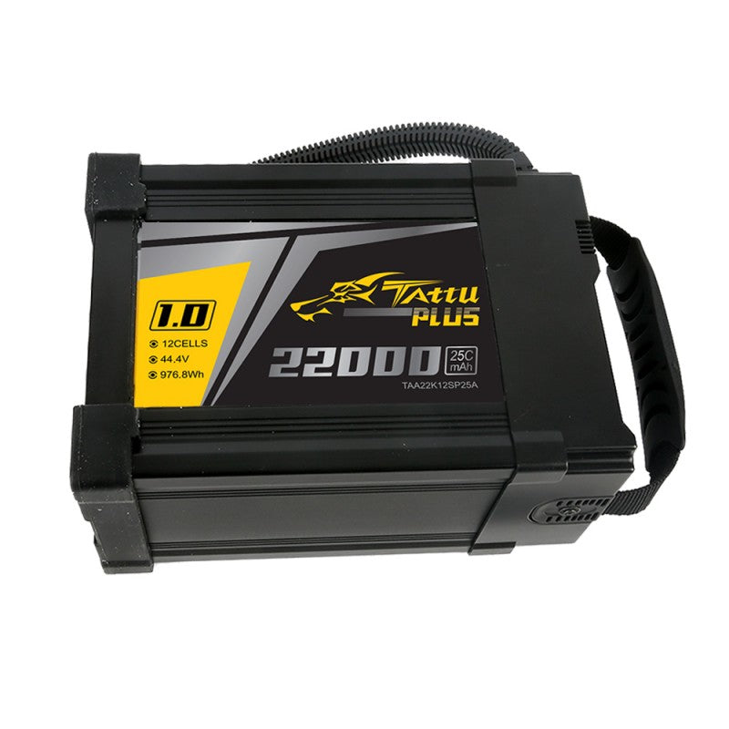 Tattu Plus 1.0 22000 mAh 44,4 V 25C 12S1P Lipo-Akkupack mit AS150U-Stecker