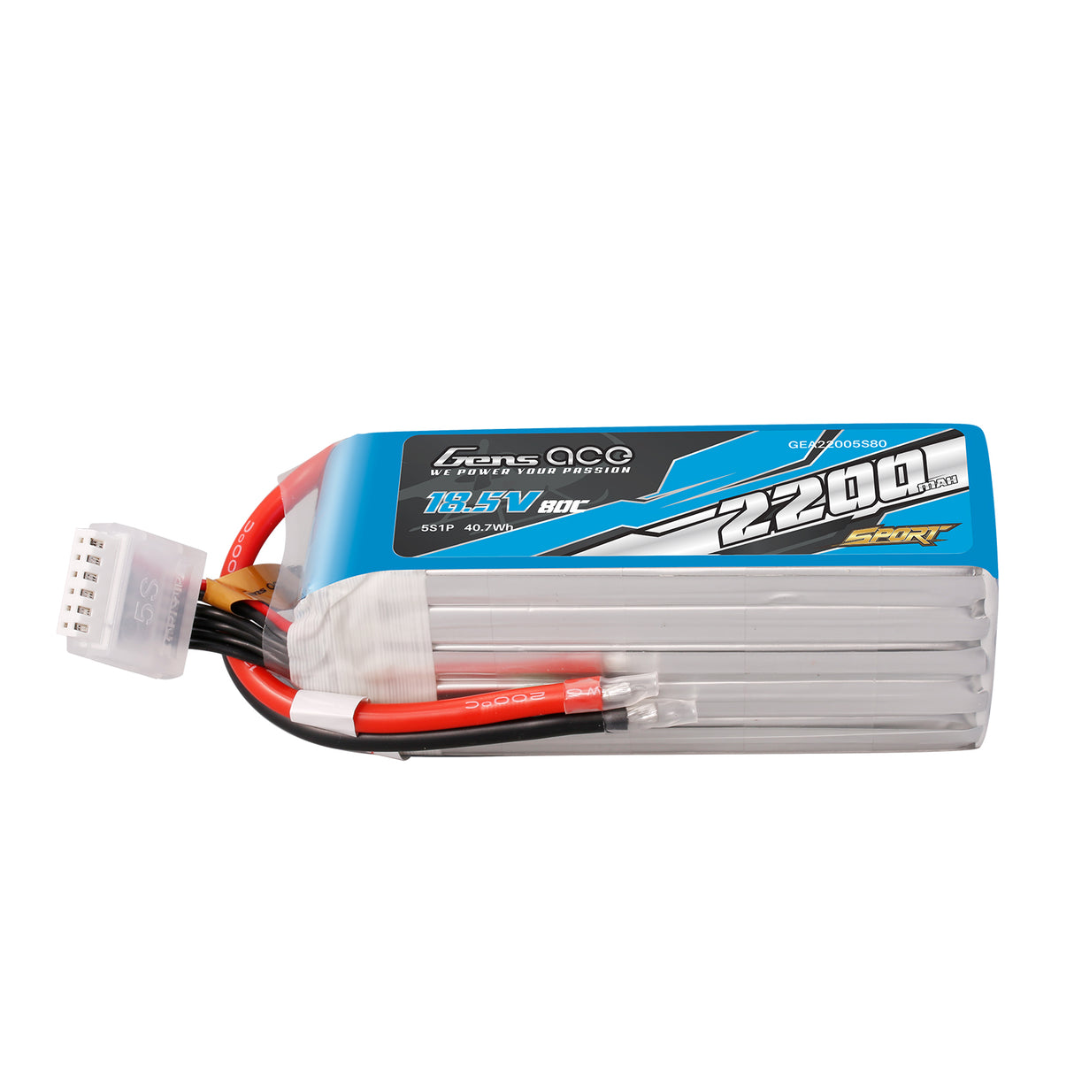 Gens ace 2200mAh 18.5V 80C 5S1P Lipo Battery Pack ( F5B )