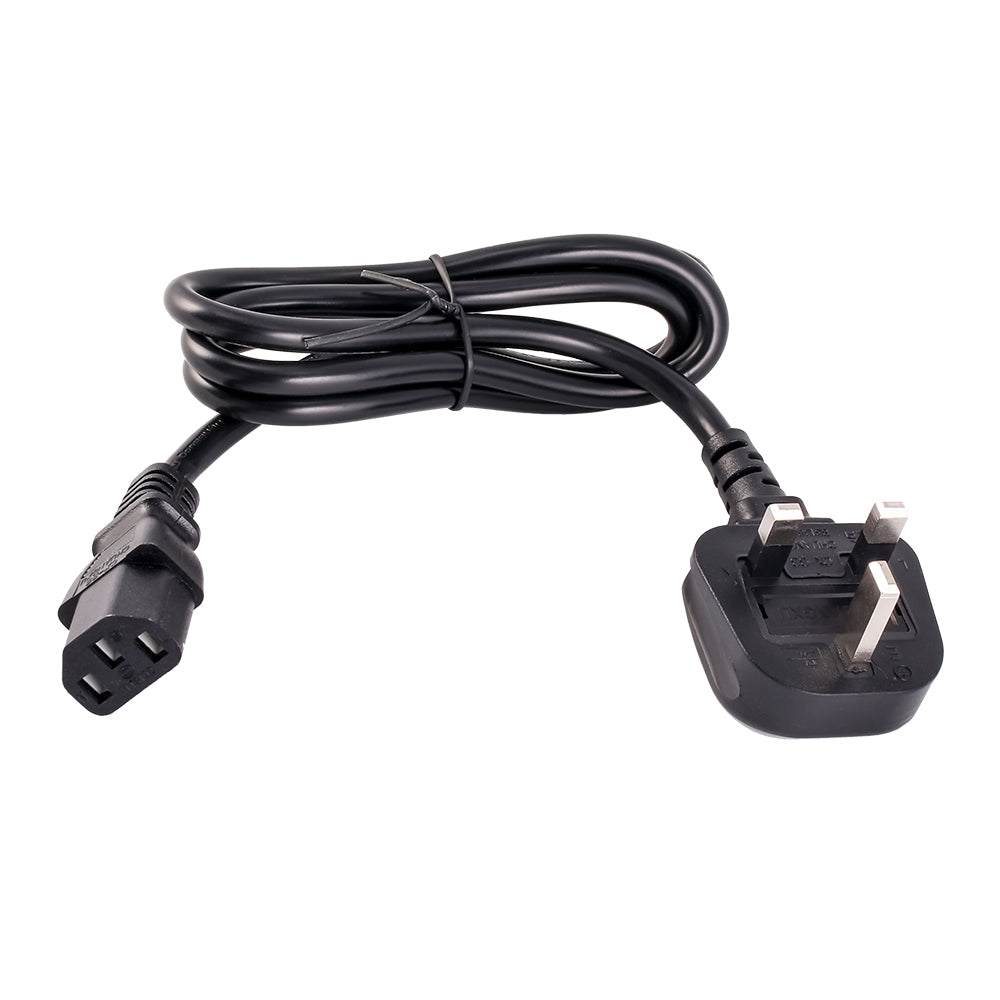 Tattu Power cord UK 3-Prong,  C13, 1m