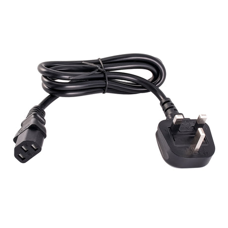 Tattu Power cord UK 3-Prong,  C13, 1m