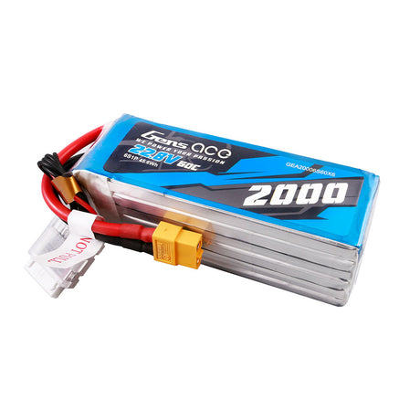 Gens ace 2000 mAh 22,8 V 60C 6S1P Hochspannungs-Lipo-Akkupack mit XT60-Stecker