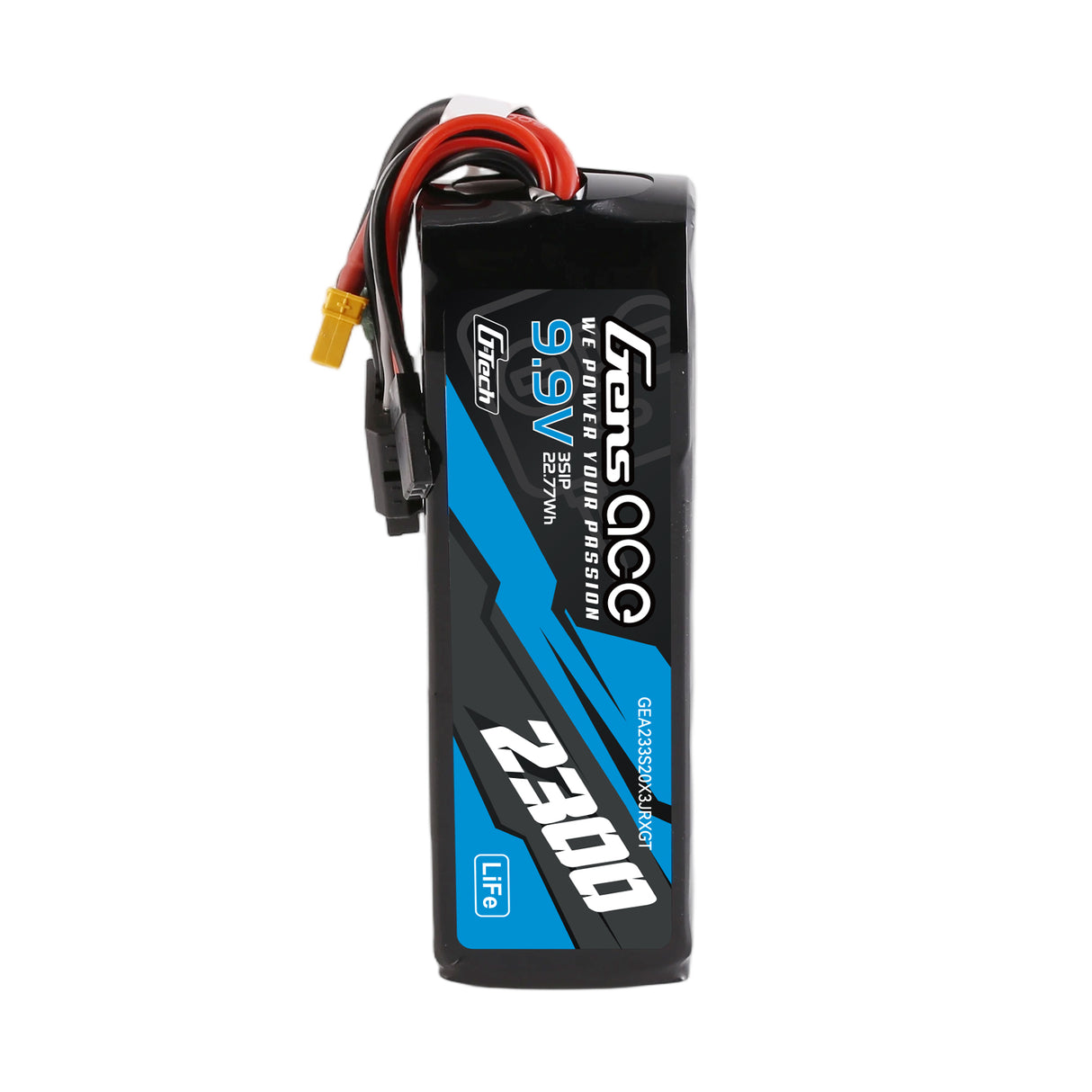 Gens ace Mini G-Tech 2300mAh 9.9V 3S 20C Li-Fe Battery with XT30 for Receiver