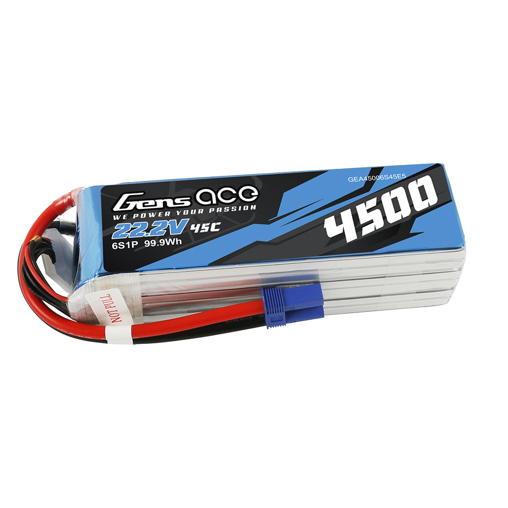 Gens ace 4500 mAh 22,2 V 45 C 6S1P Lipo-Akkupack für Goblin 500