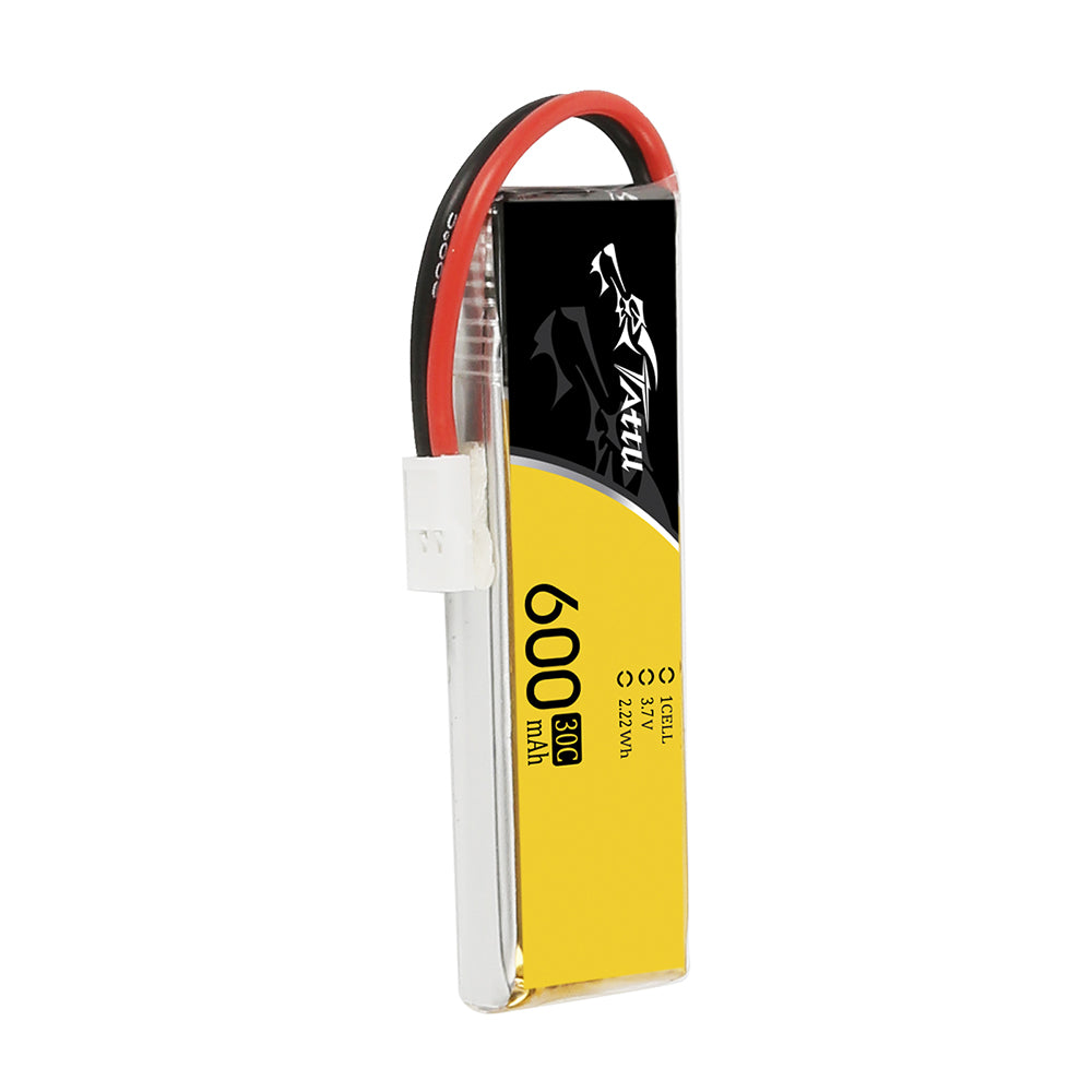 Tattu 600 mAh 3,7 V 30C 1S1P Lipo-Akkupack mit Molex-Stecker (1 Stück/Packung)
