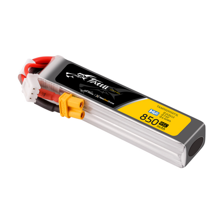 Tattu 2s 850mAh 95C 7,6V HV Lipo Akku mit XT30 Long-Pack