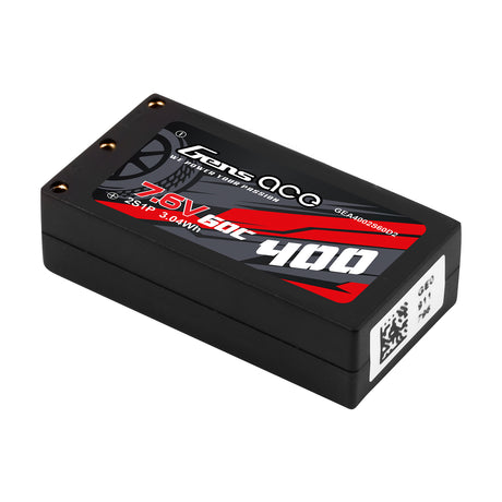 Gens ace 400mAh 2S1P HV 60C lipo battery with XT60 Plug