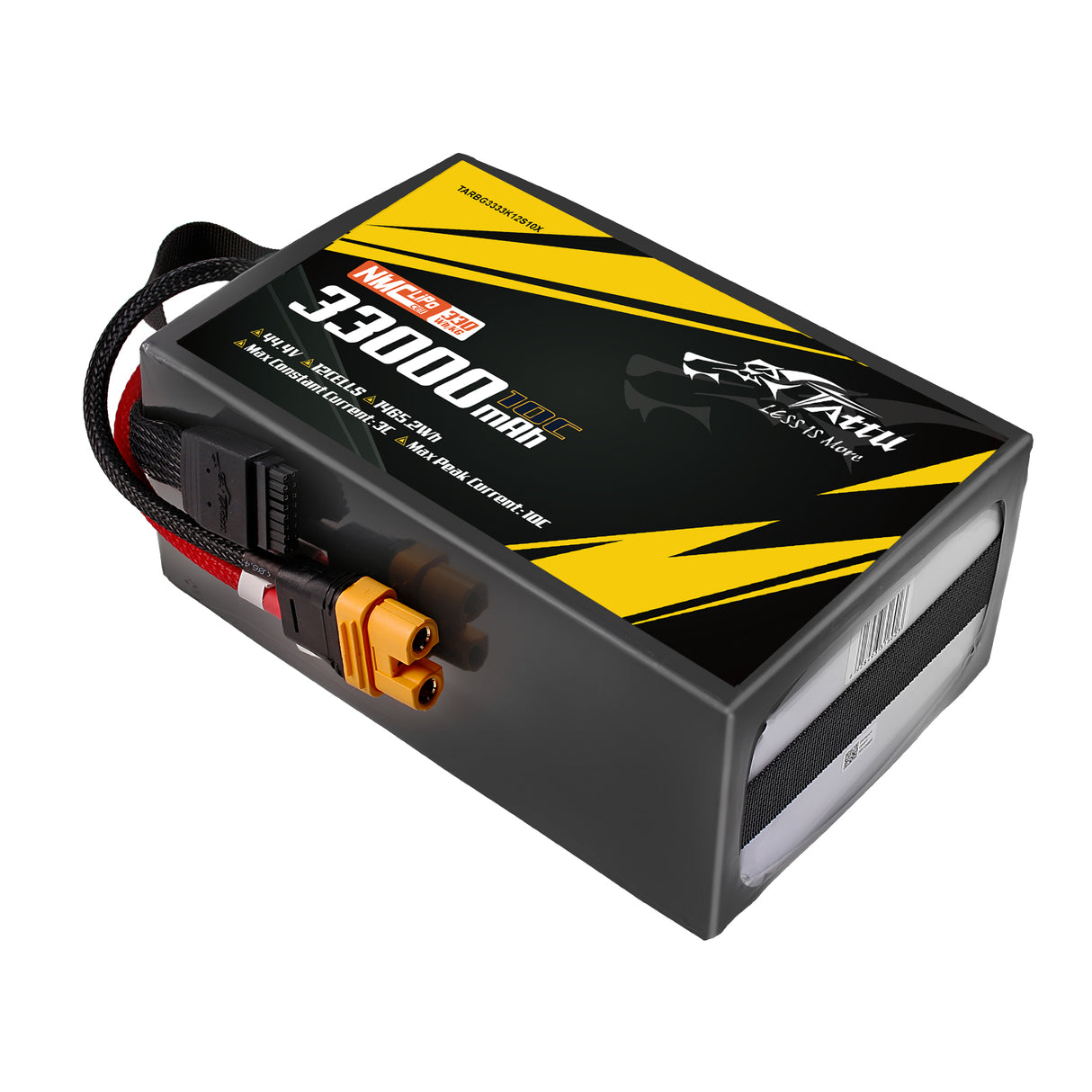 Tattu Semi-solid State 330Wh/kg 33000mAh 10C 44.4V 12S1P Lipo Battery Pack with AS150U-F plug