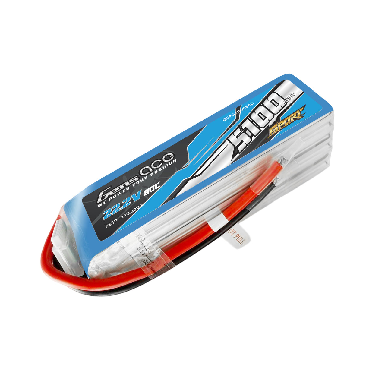 Gens ace 5100mAh 6S 80C LiPo battery ( F5B )