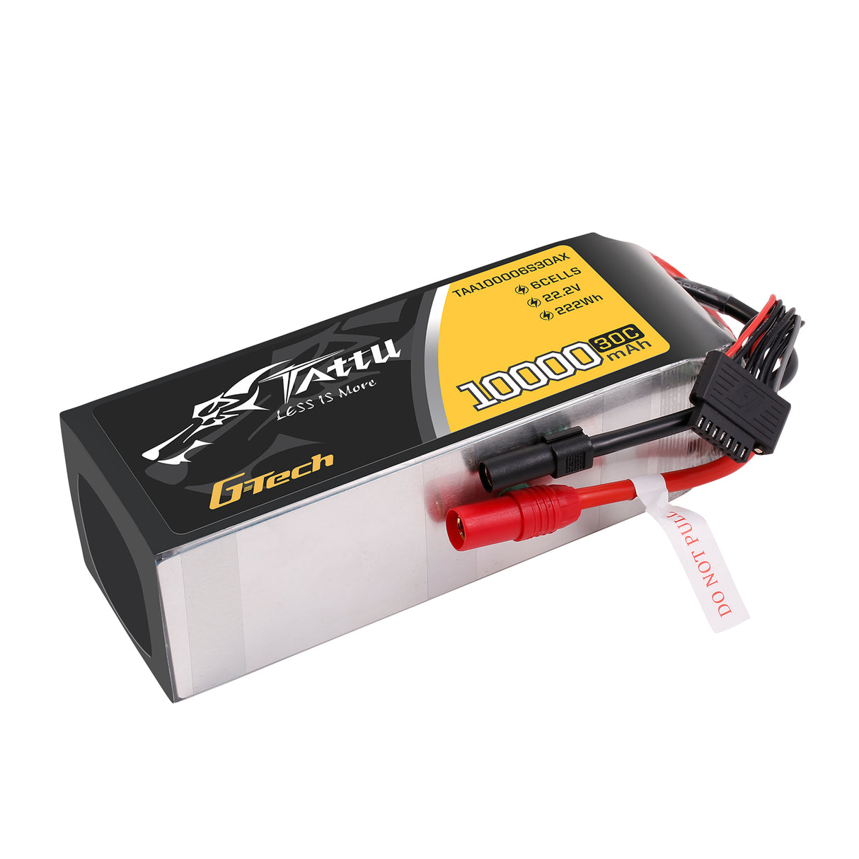 Tattu 10000mah 22.2V 30C 6S1P Lipo Battery Pack with AS150+XT150 Plug