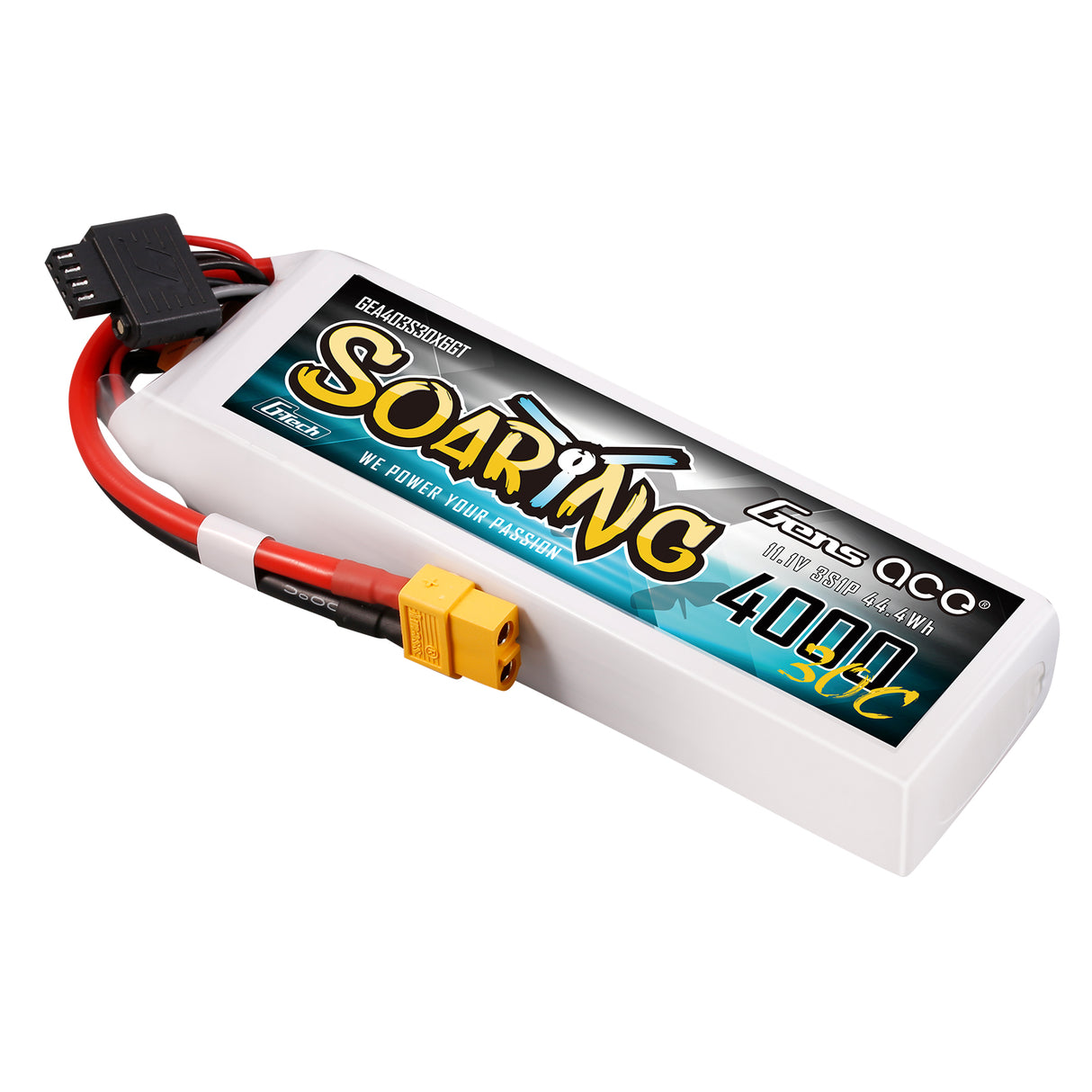 Gens ace 4000mAh 3S 30C Lipo Battery with XT60 | Soaring | G-Tech