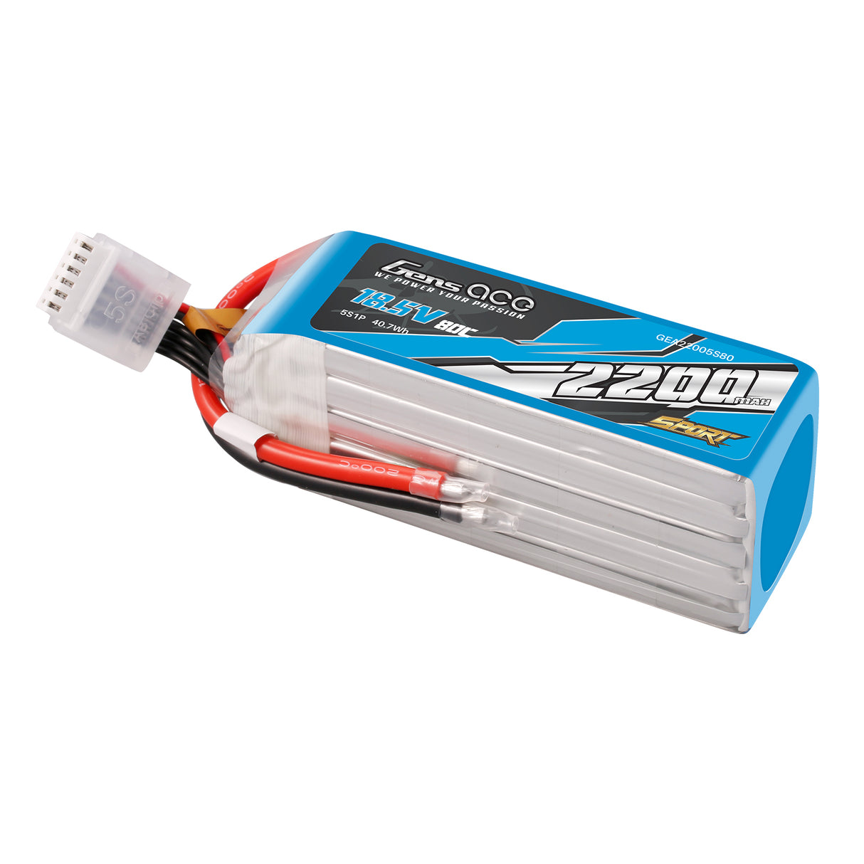 Gens ace 2200mAh 18.5V 80C 5S1P Lipo Battery Pack ( F5B )
