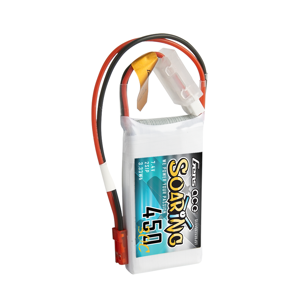 Gens ace Soaring 450 mAh 7,4 V 30C 2S1P Lipo-Akkupack mit JST-SYP-Stecker