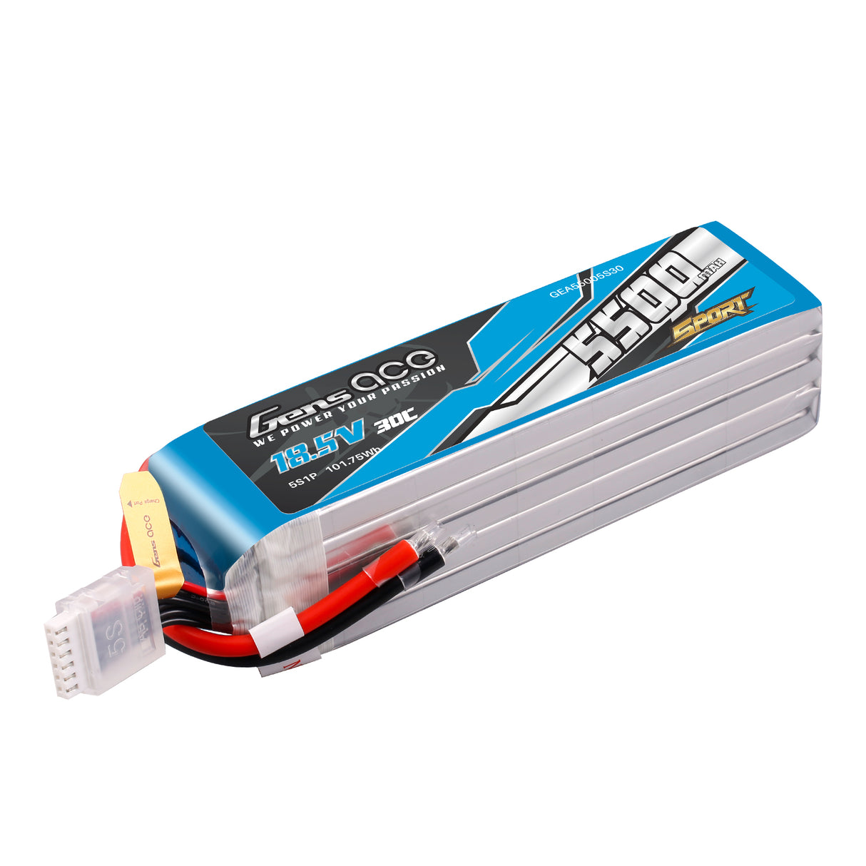 Gens Ace 5500mAh 5S 18.5V 30C Battery Pack ( F3A )