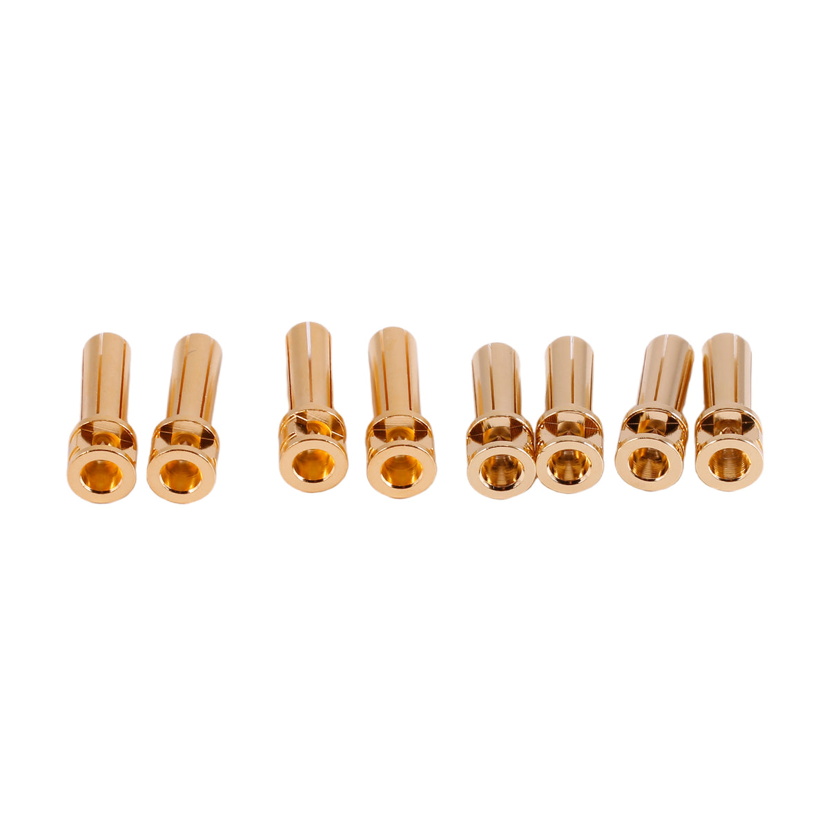 Gens ace 5.0mm bullet plug 8pcs (4x 19.5mm + 4x 22mm)
