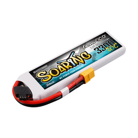 Gens ace Soaring 3300mAh 2S 30C 7.4V G-Tech Lipo Battery with XT60 plug