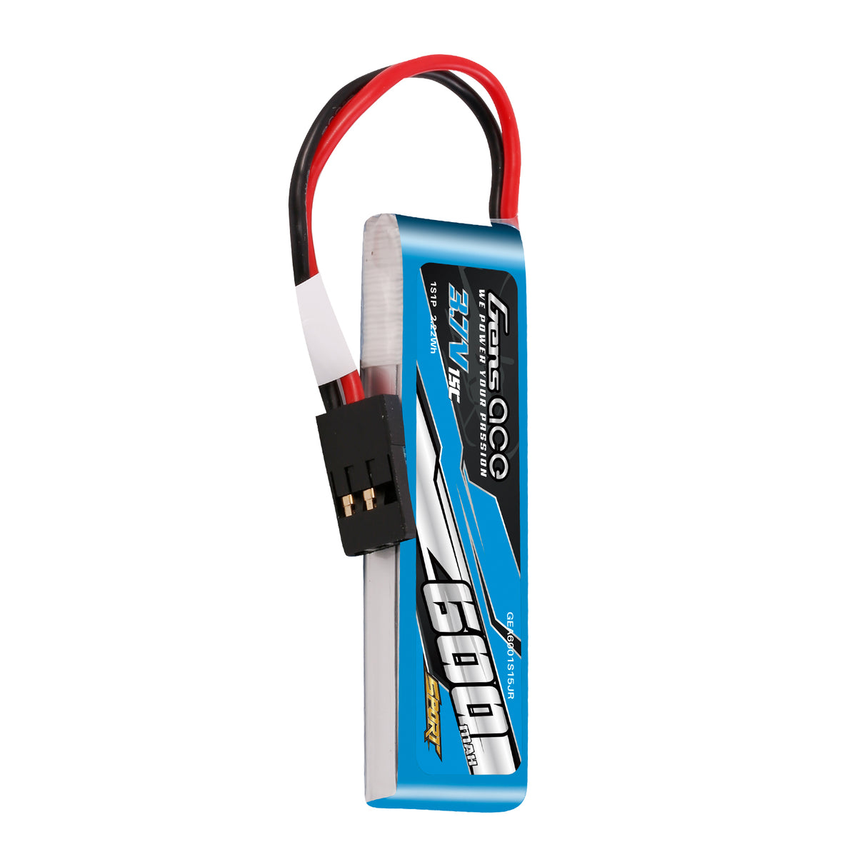 Gens ace 600mAh 1S 3.7V 15C Lipo Battery Pack ( F3K )
