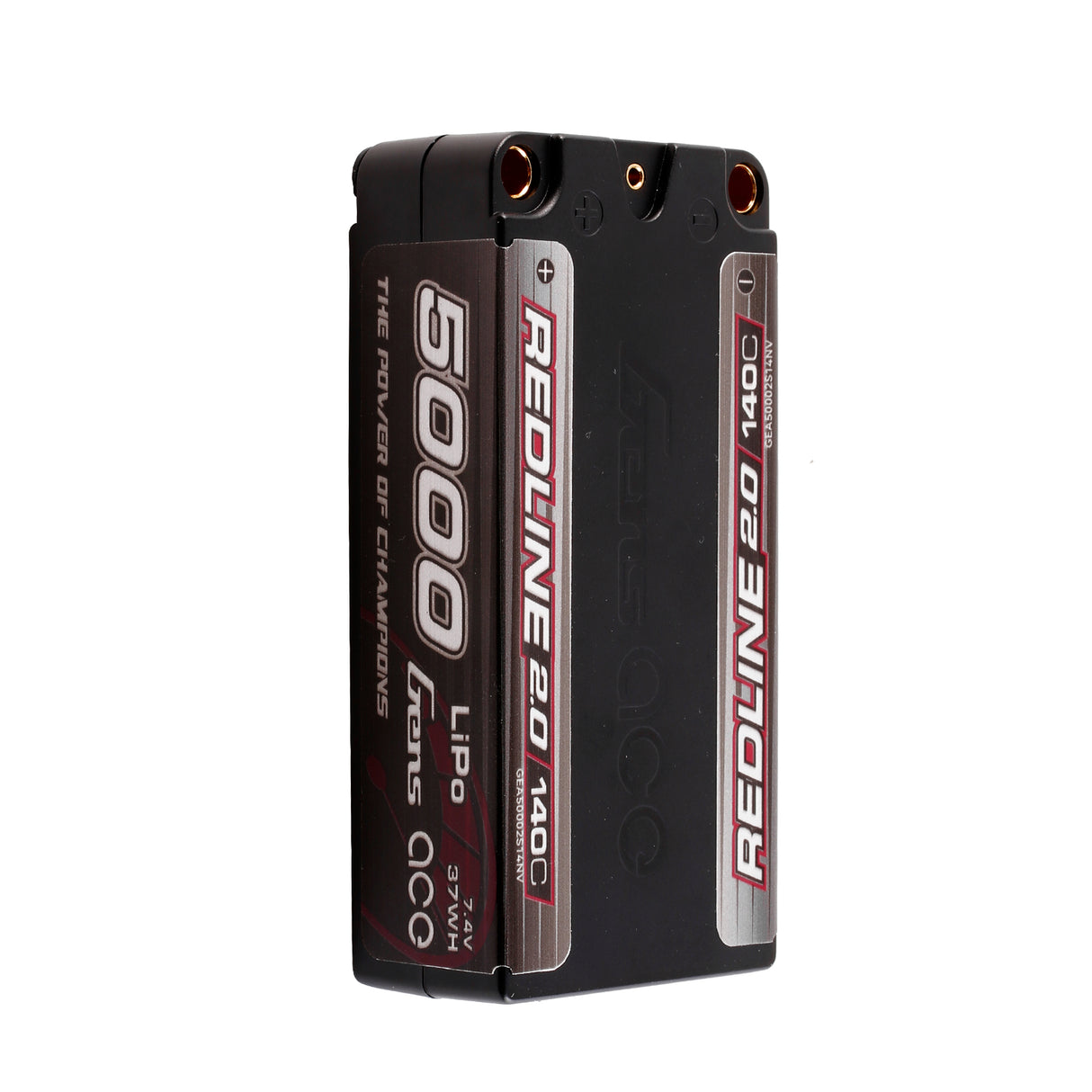 Gens ace Redline 2.0 5000mAh 2S 140C Shorty Lipo Battery with 5.0mm bullet