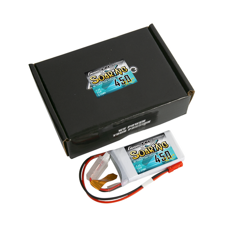 Gens ace Soaring 450 mAh 7,4 V 30C 2S1P Lipo-Akkupack mit JST-SYP-Stecker