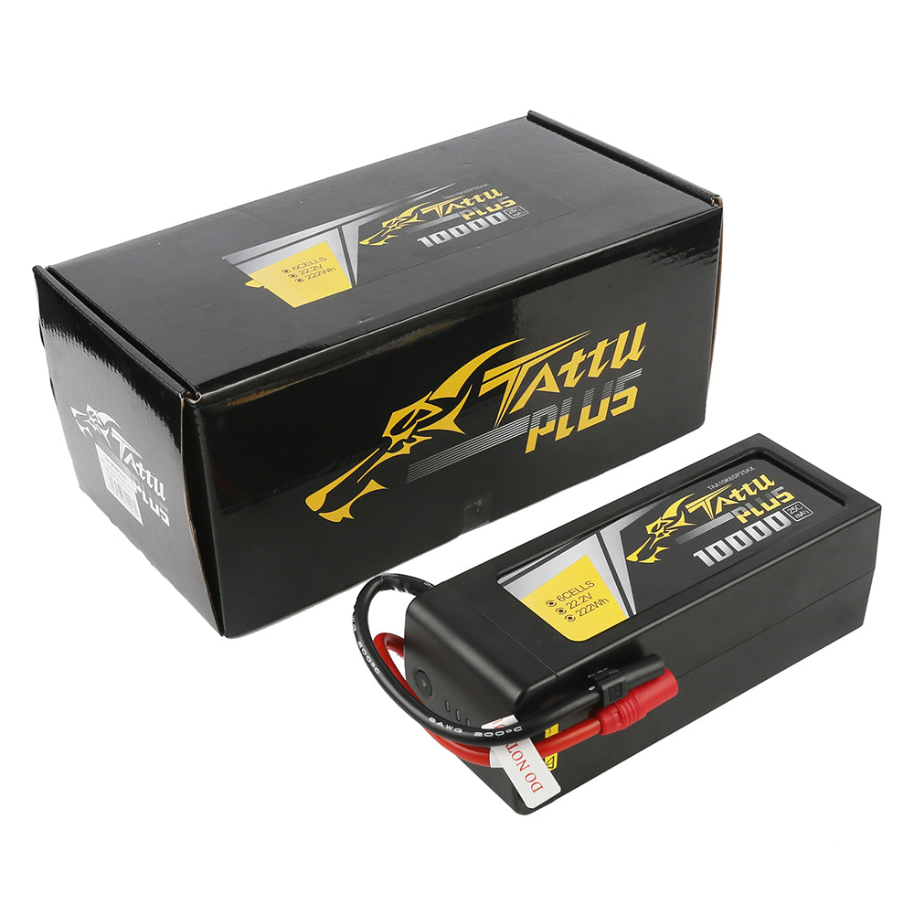 Tattu Plus 10000 mAh 22,2 V 25C 6S1P Lipo-Akkupack mit AS150+XT150-Stecker