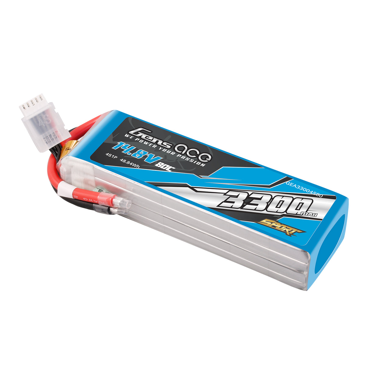 Gens ace 3300mAh 4S 14.8V 80C Lipo Battery Pack ( F5B )