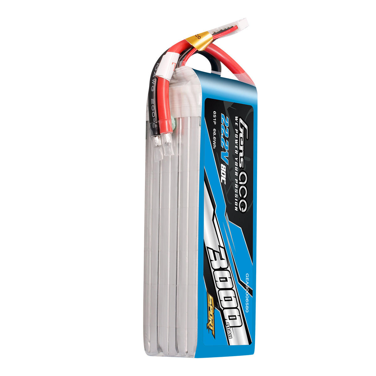 Gens ace 3000mAh 6S 22.2V 80C Lipo Battery ( F5B )