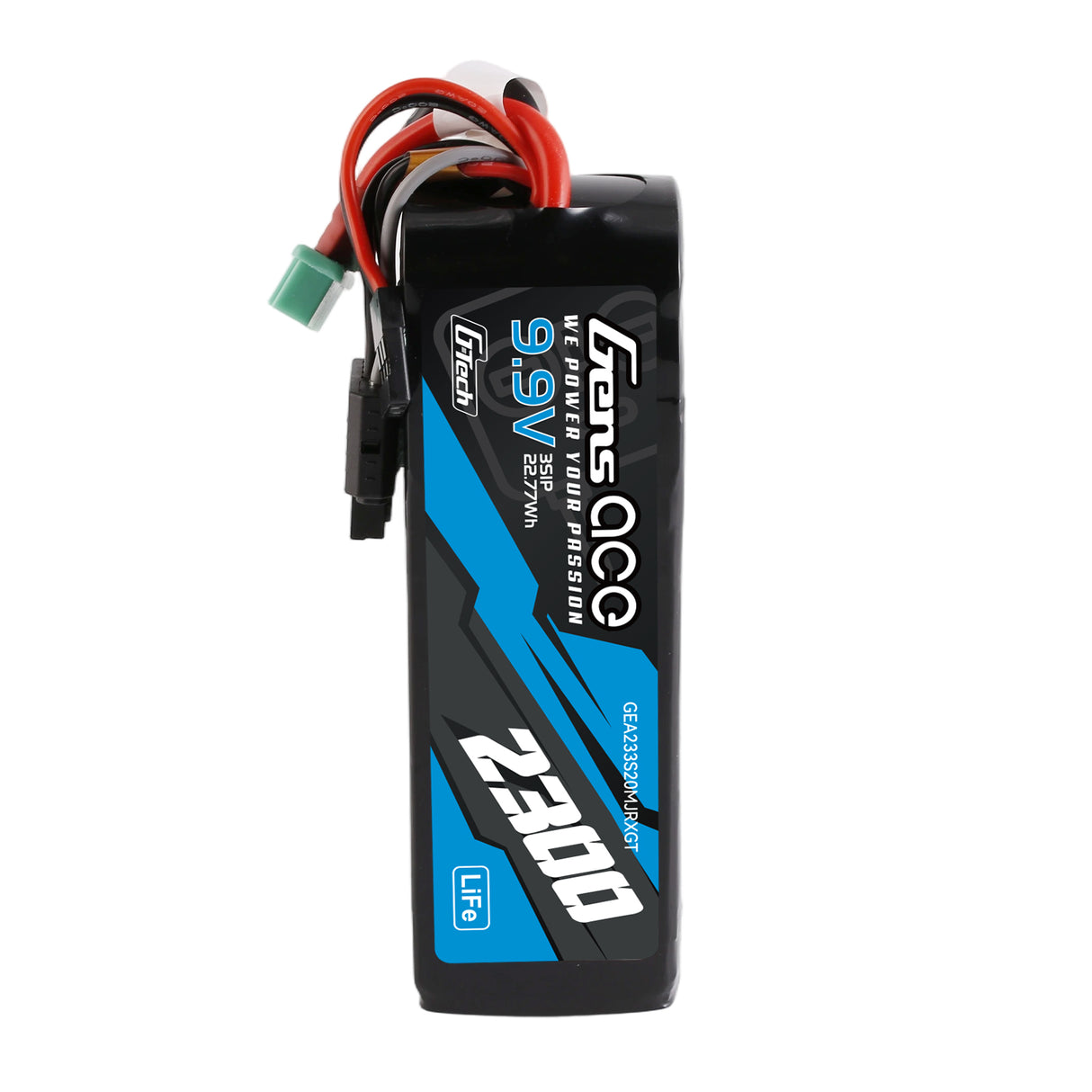 Gens ace Mini G-Tech 2300mAh 9.9V 3S 20C Li-Fe Battery for Receiver