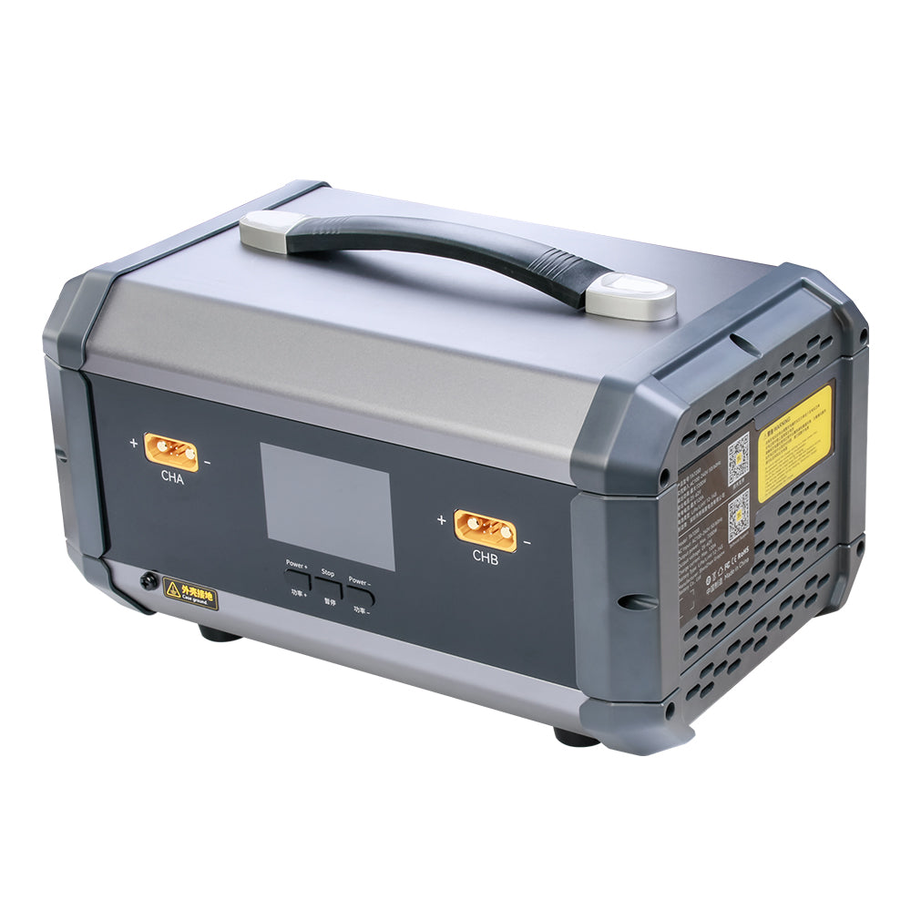 TATTU 7200W Dual Smart Charger 120A/9000W for 12S-14S Smart Battery (TA7200)