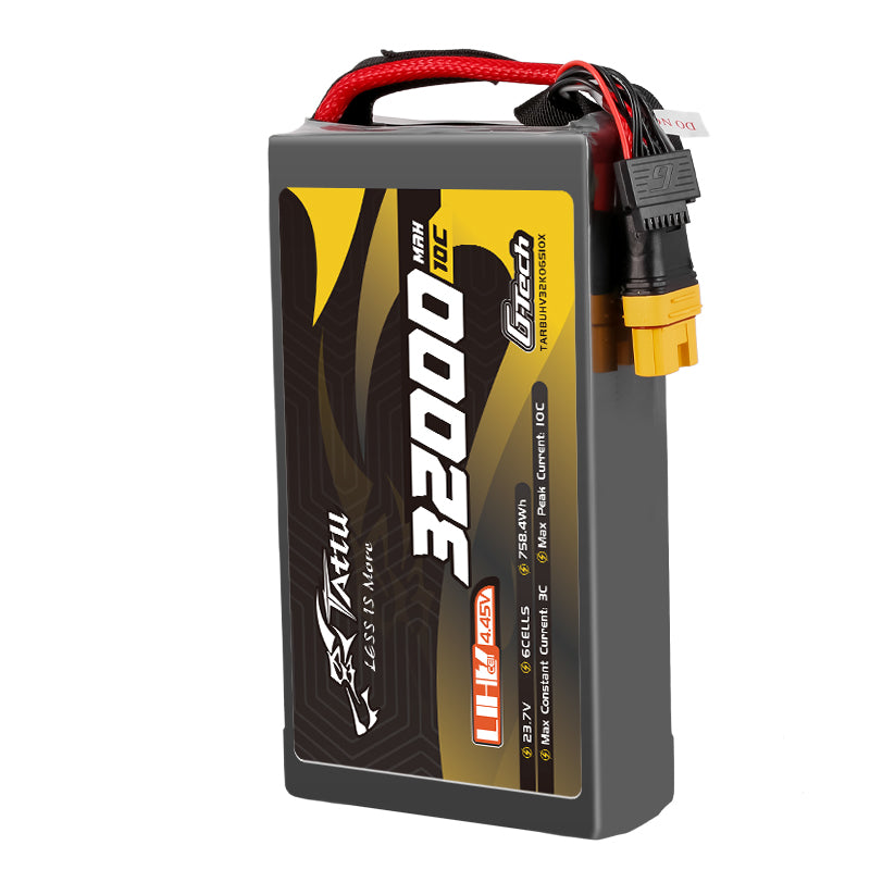 Tattu 32000mAh 6S 10C UHV 23.7V LiPo Battery with XT90S-F plug