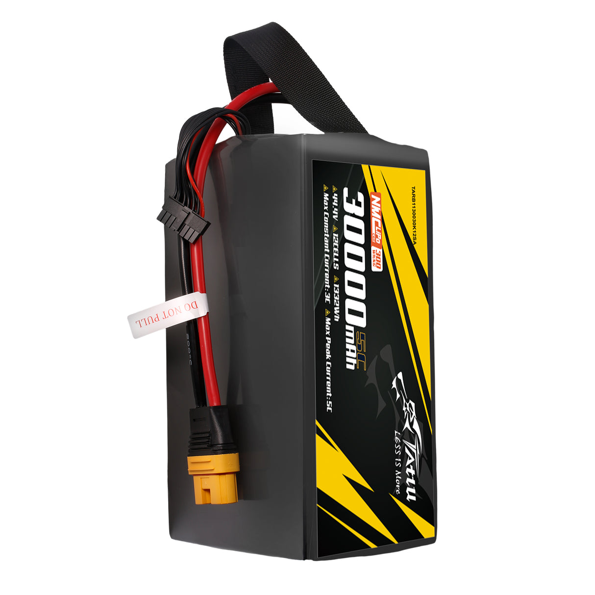 Tattu Semi-solid State 300Wh/kg 30000mAh 5C 44.4V 12S1P Lipo Battery Pack with AS150U-F