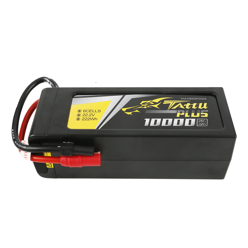 Tattu Plus 10000 mAh 22,2 V 25C 6S1P Lipo-Akkupack mit AS150+XT150-Stecker