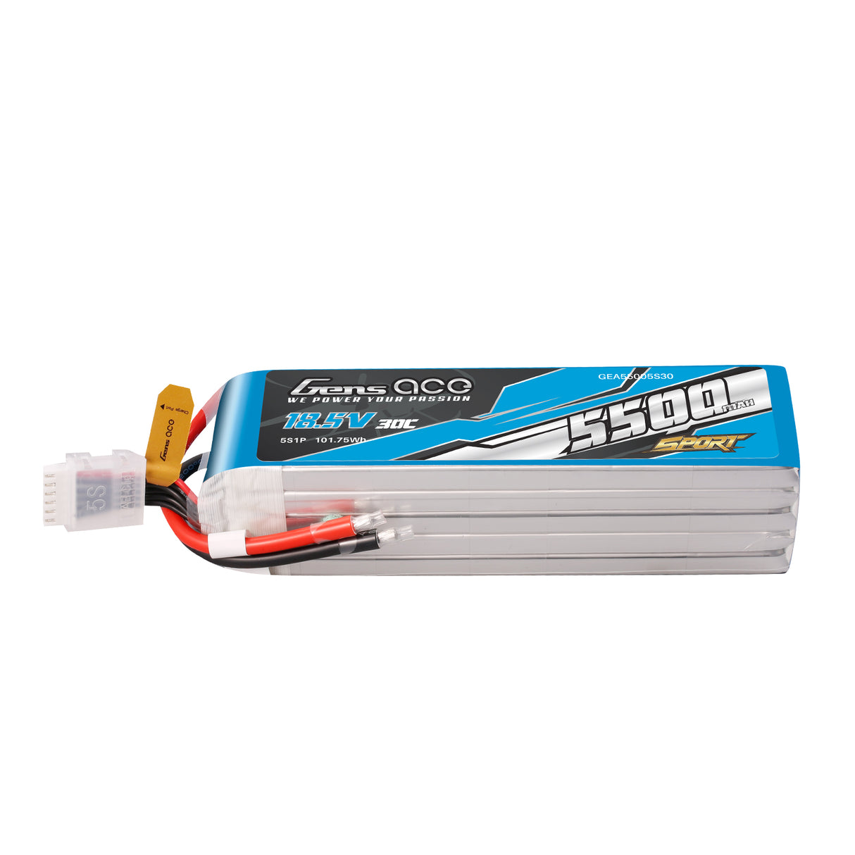 Gens Ace 5500mAh 5S 18.5V 30C Battery Pack ( F3A )