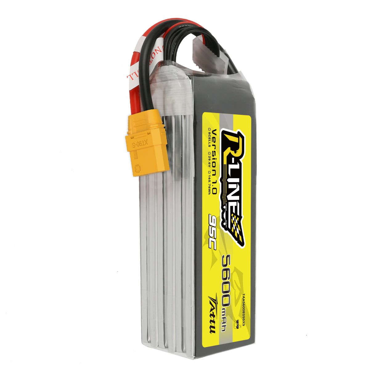 Tattu R-Line 5600mAh 29.6V 8S1P 95C 165.76Wh LiPo Battery with XT90-S