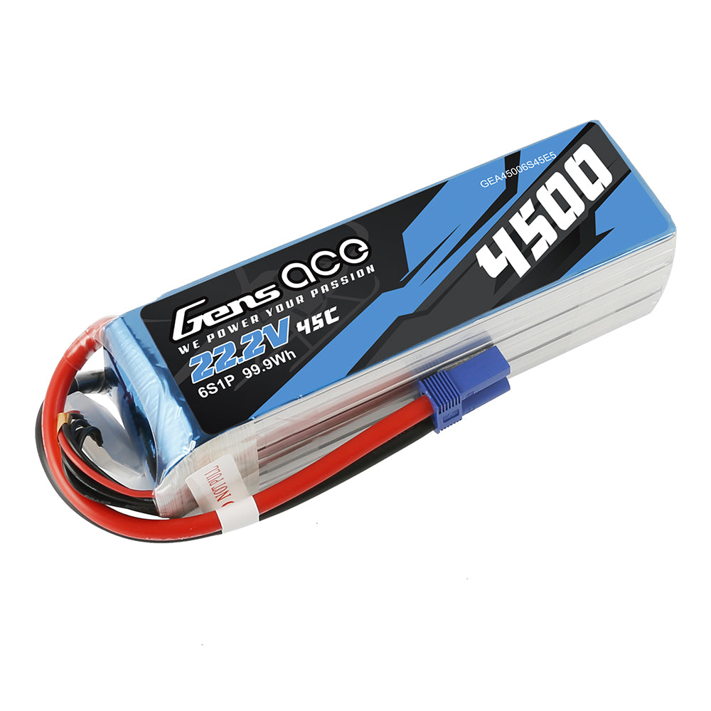Gens ace 4500 mAh 22,2 V 45 C 6S1P Lipo-Akkupack für Goblin 500