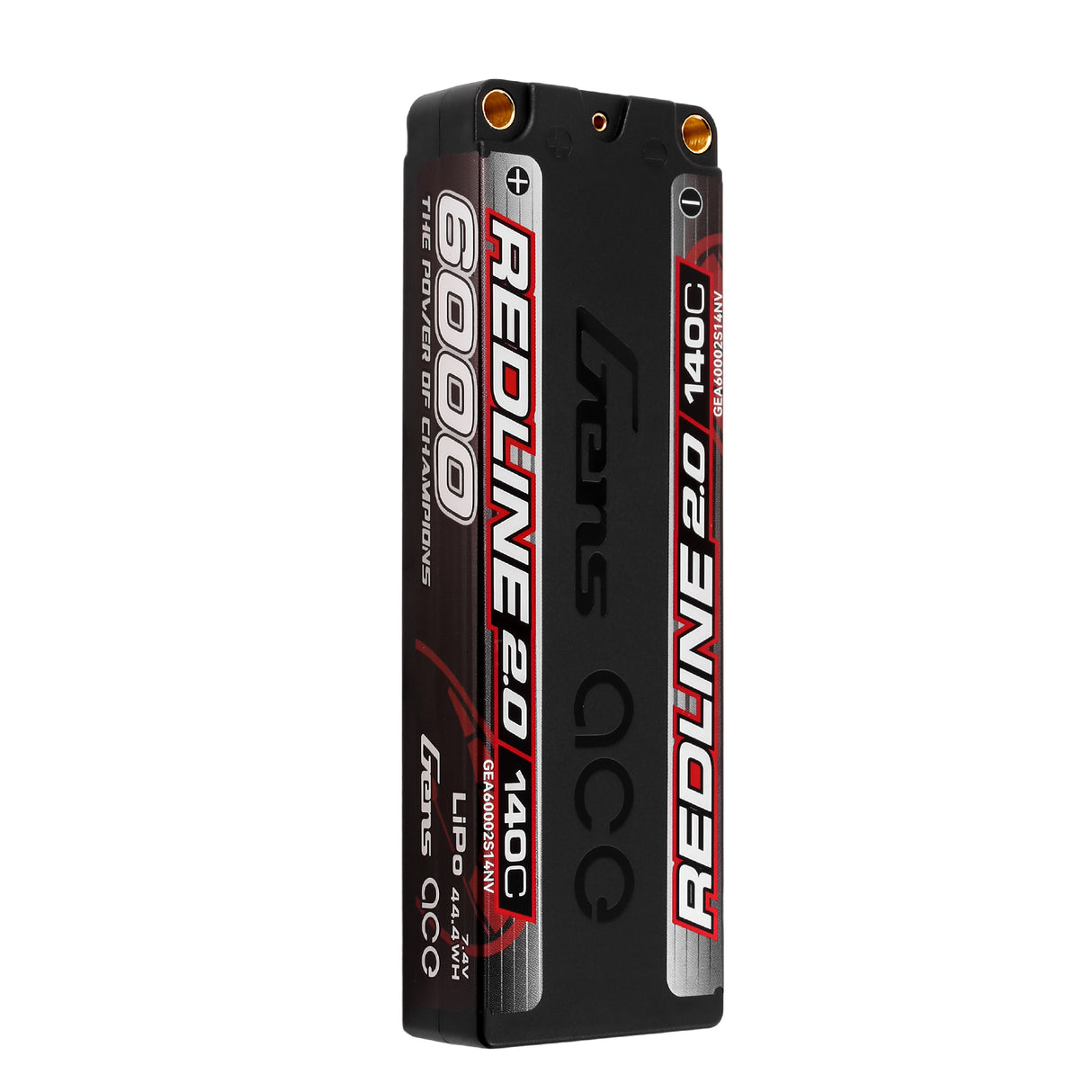 Gens ace Redline 2.0 6000mAh 7.4V 140C 2S HardCase 131# Lipo Battery