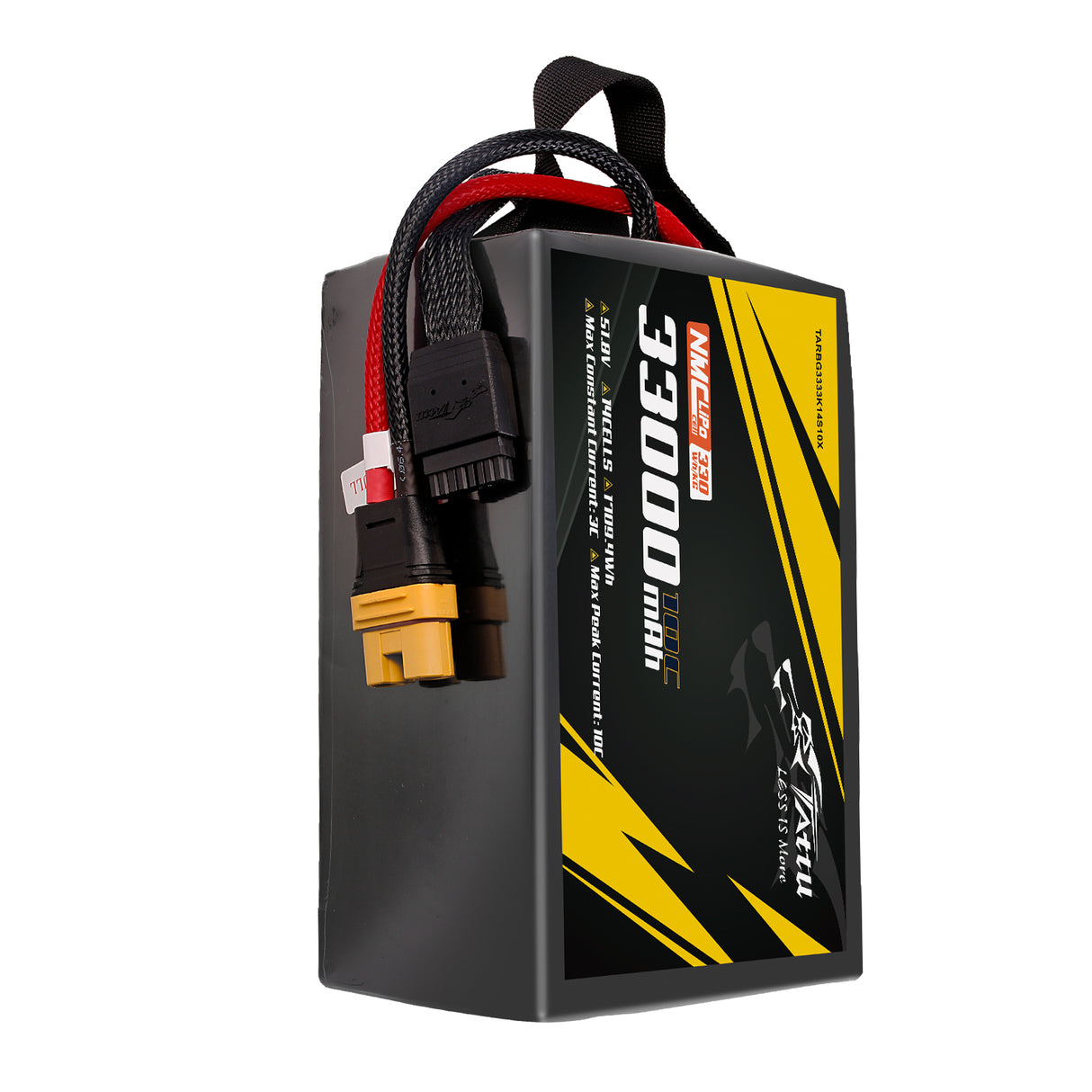 Tattu Semi-solid State 330Wh/kg 33000mAh 10C 51.8V 14S1P Lipo Battery Pack with AS150U-F plug