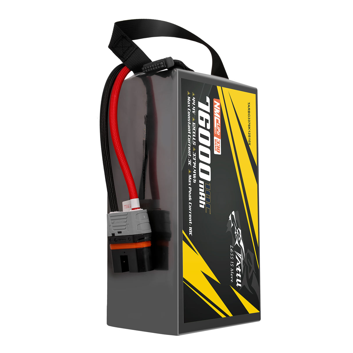 Tattu Semi-solid State 330Wh/kg 76000mAh 10C 44.4V 12S1P Lipo Battery Pack with QS12-S plug