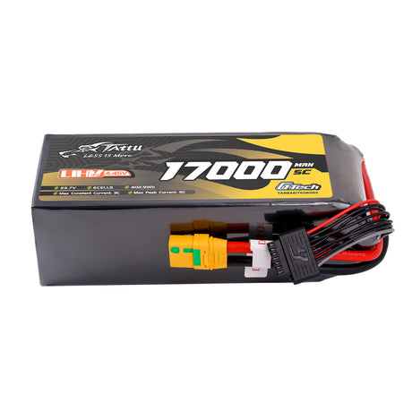 Tattu Ultra High Voltage 17000mAh 5C 23.7V 6S1P G-Tech Lipo Battery with XT90S-F Plug