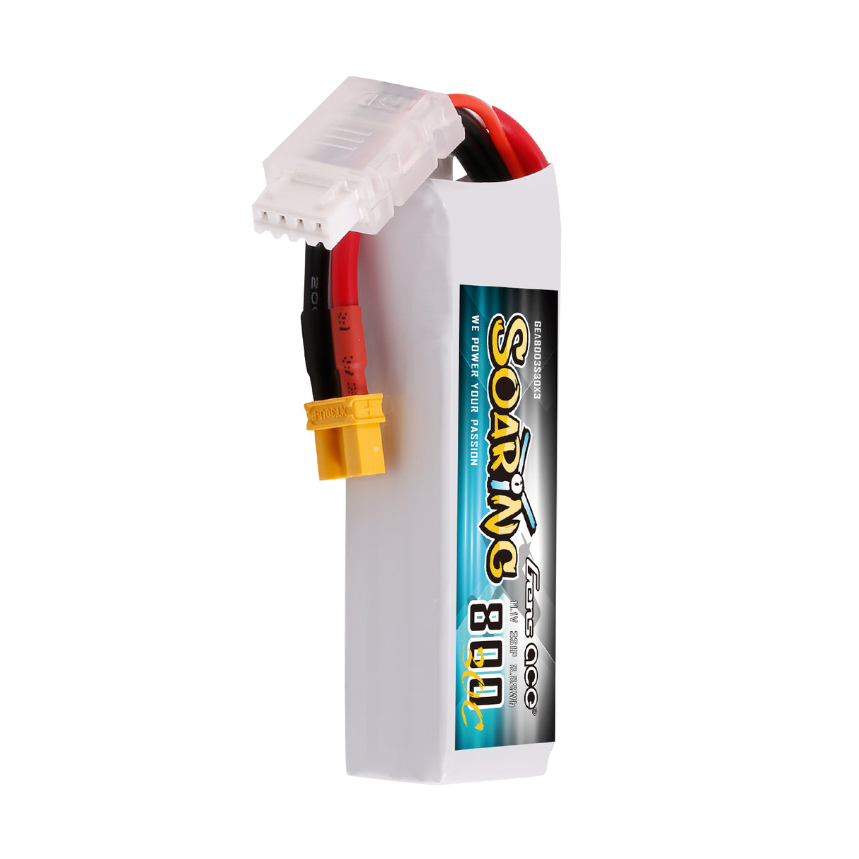 Gens ace 800mAh 3S 11.1V 30C Soaring Lipo Battery with XT30 Plug