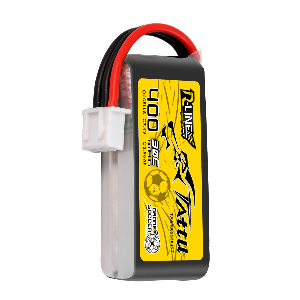 Tattu 400mAh 2S 30C 7.4V Lipo Battery with JST-XHR Plug