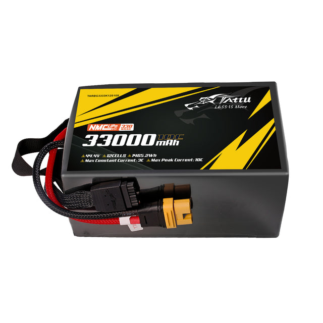 Tattu Semi-solid State 330Wh/kg 33000mAh 10C 44.4V 12S1P Lipo Battery Pack with AS150U-F plug