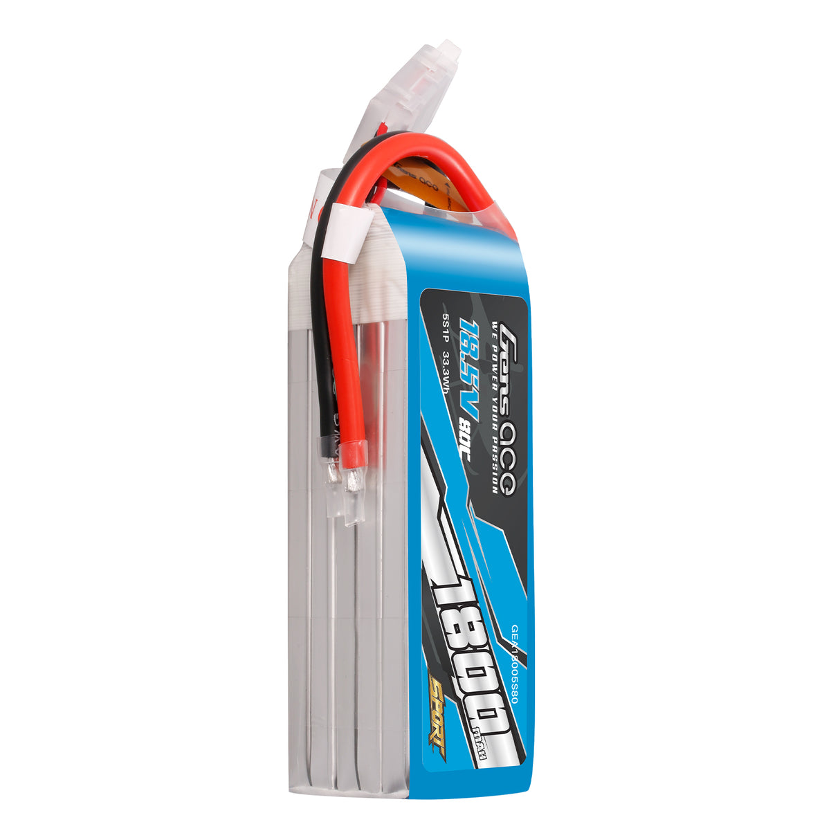 Gens ace 1800mAh 5S 18.5V 80C Lipo Battery ( F5B )
