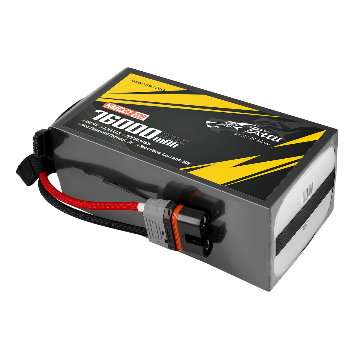 Tattu Semi-solid State 330Wh/kg 76000mAh 10C 44.4V 12S1P Lipo Battery Pack with QS12-S plug